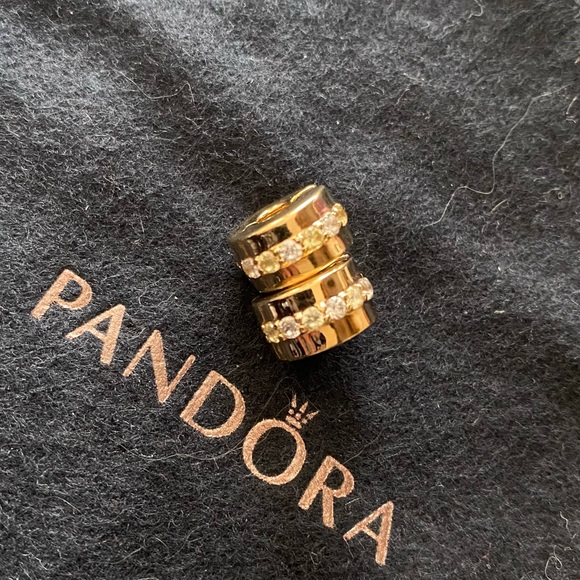 Pandora Clear Pavé Clip Charm - Picture 1 of 3